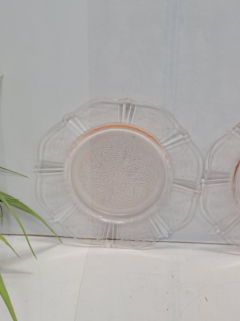 6 Vintage MacBeth-Evans American Sweetheart Pink Depression Glass 6" Plates